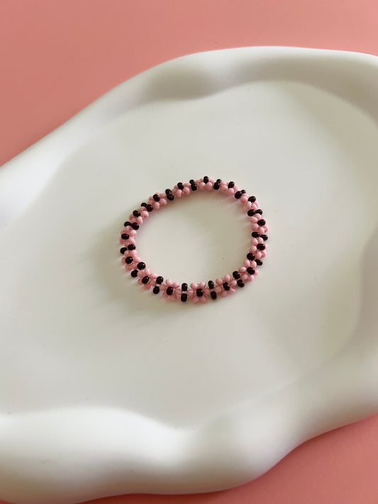 Pink Daisy Bracelet