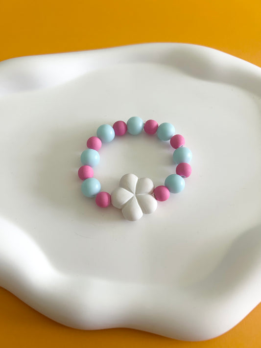 White Flower Bracelet