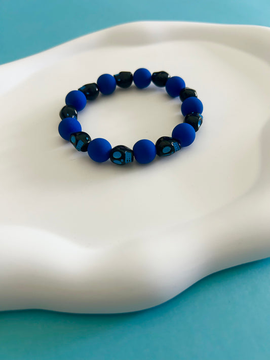 Blue Skull Bracelet