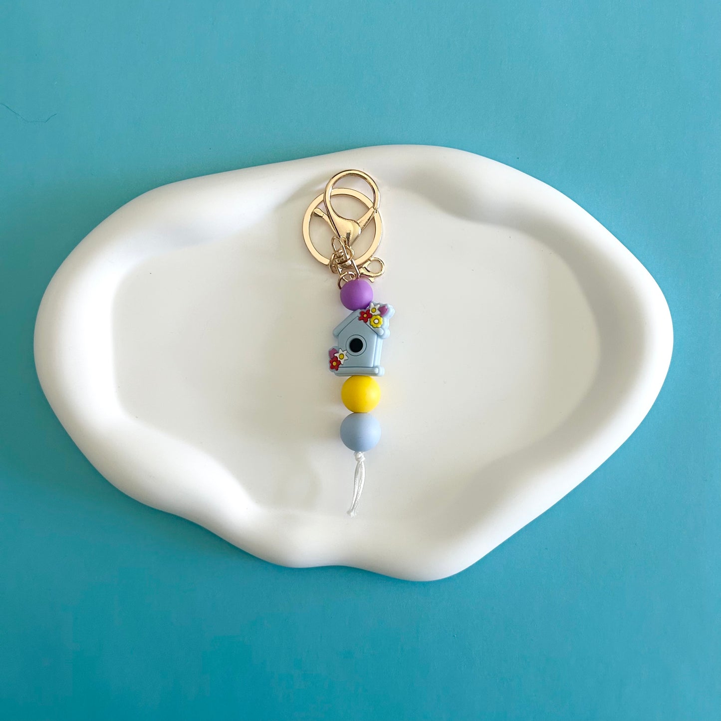 Birdhouse Keychain