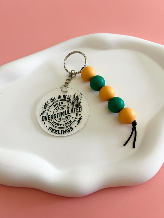Overstimulated Keychain