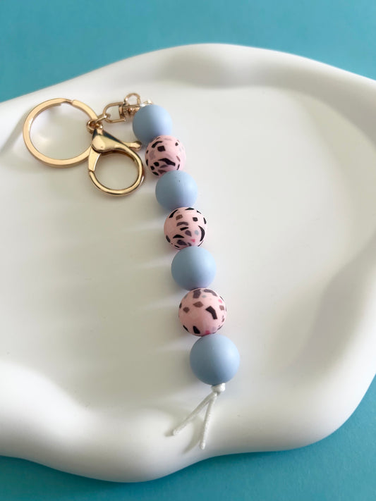 Pink and Blue Keychain