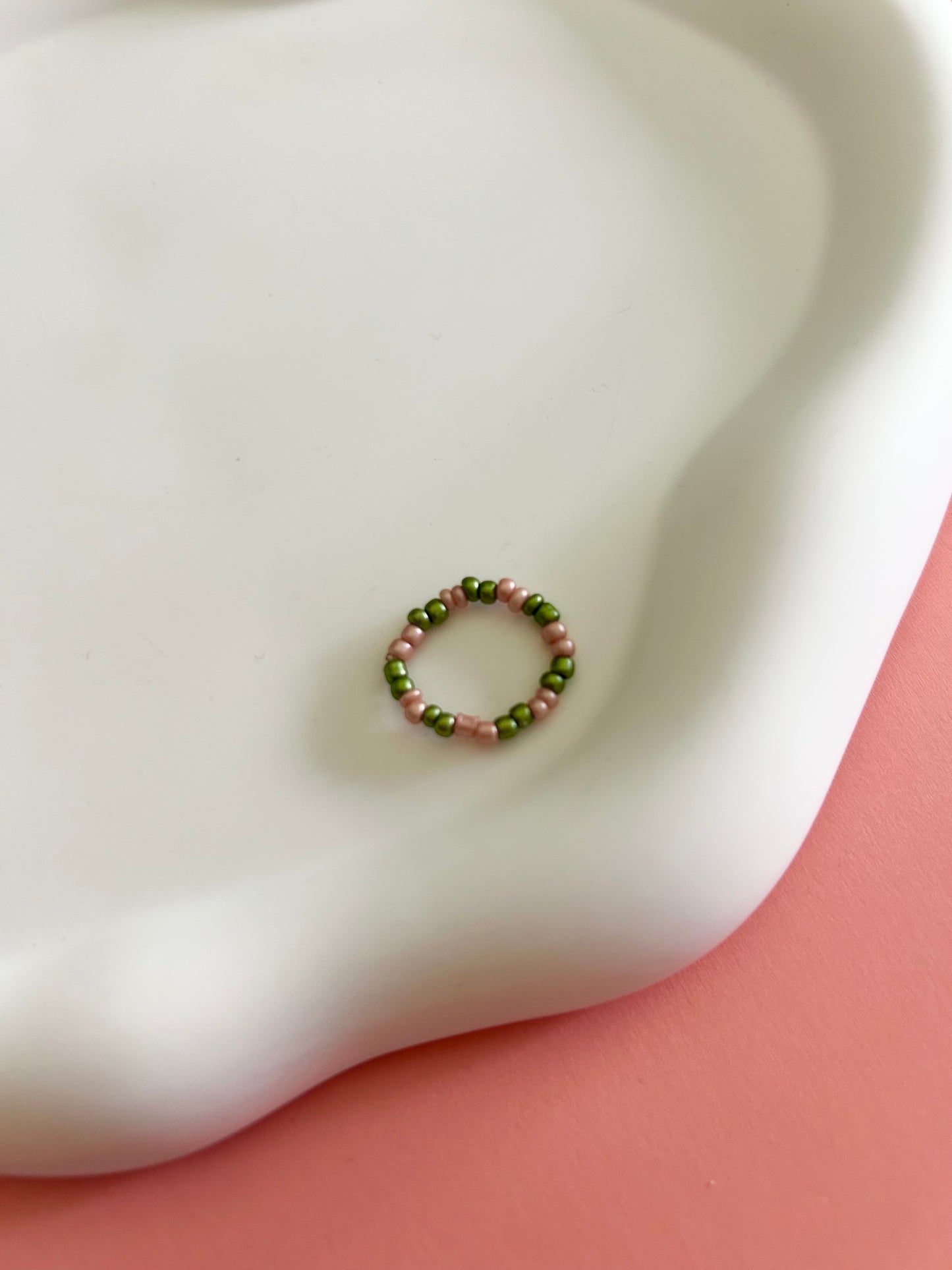 Pink and Green Ring