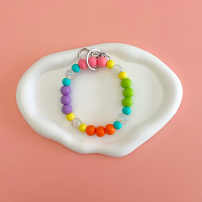 Neon Confetti Wristlet