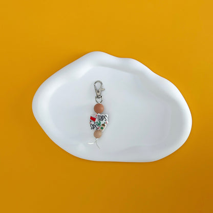 Sips and Trips Straw Charm
