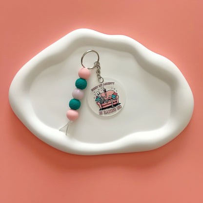 My Anxiety Says No Keychain