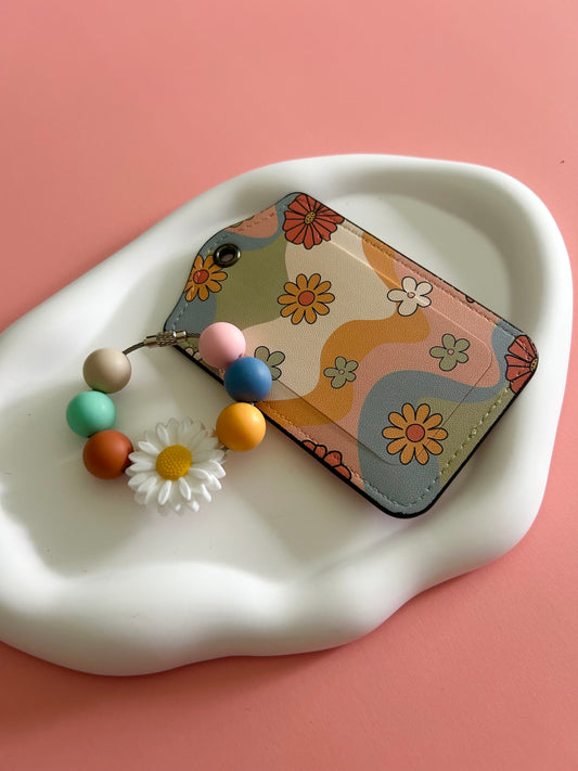 Retro Daisy Luggage Tag