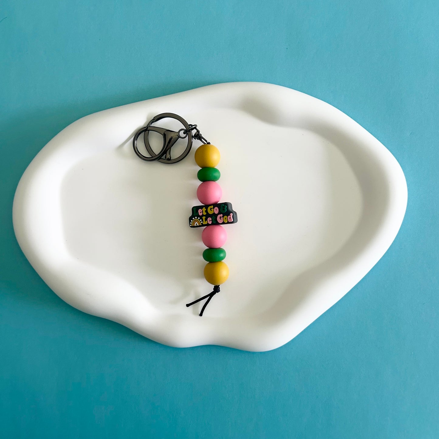 Let Go and Let God Keychain