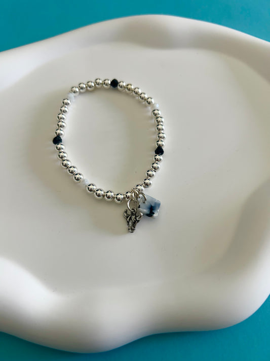 Silver Bull Bracelet