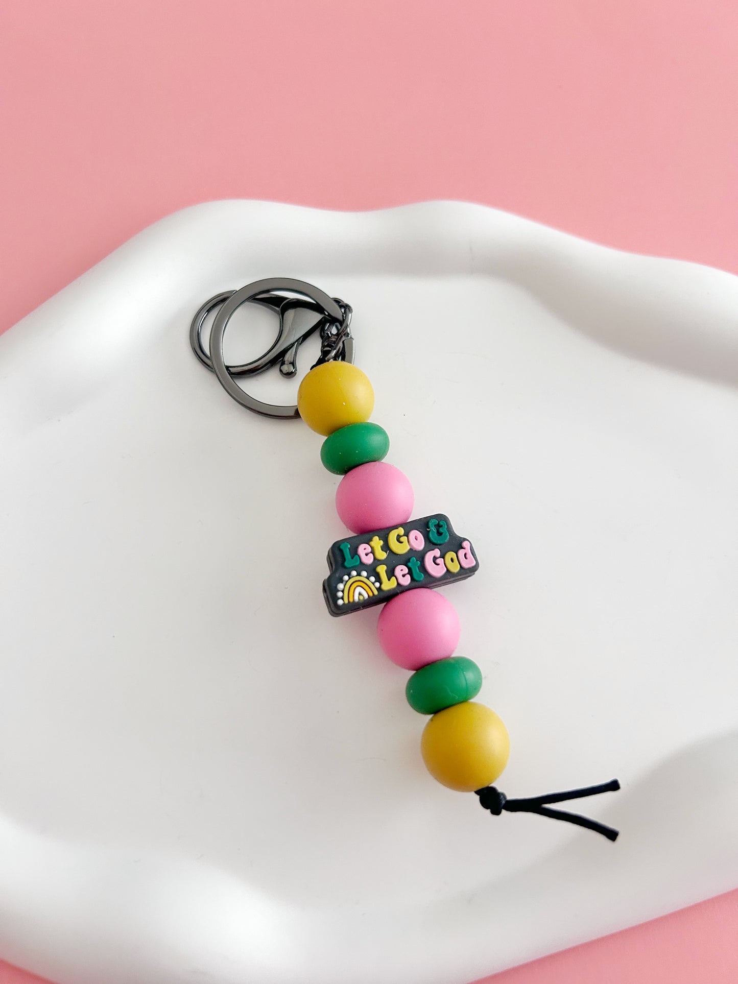 Let Go and Let God Keychain