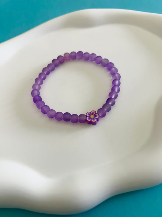 Purple Flower Bracelet