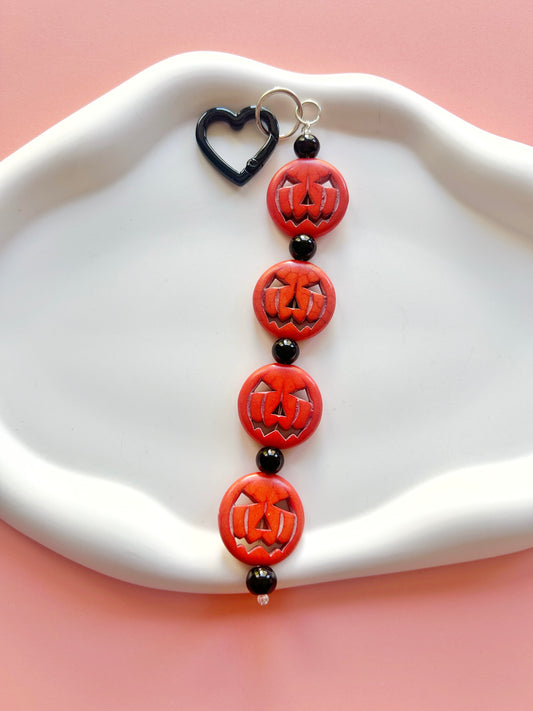 Jack-O-Lantern Bag Charm