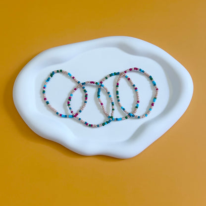 Multicolor Seed Bead Stack