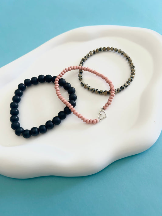 Pink and Black Stack
