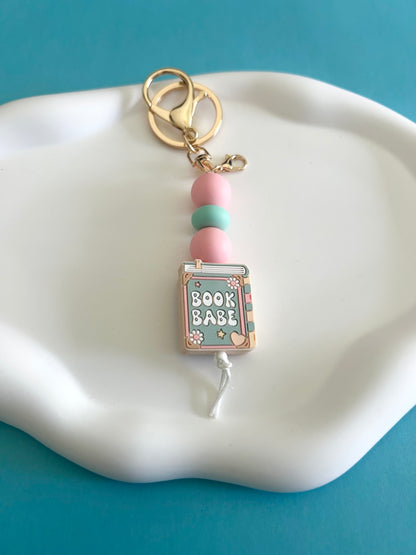 Book Babe Keychain