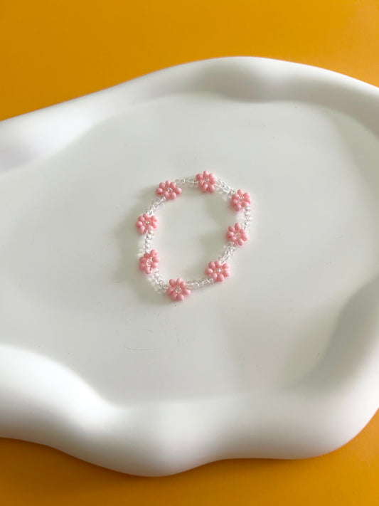 Pink Daisy Bracelet