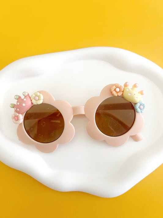 Pink Flower Sunglasses