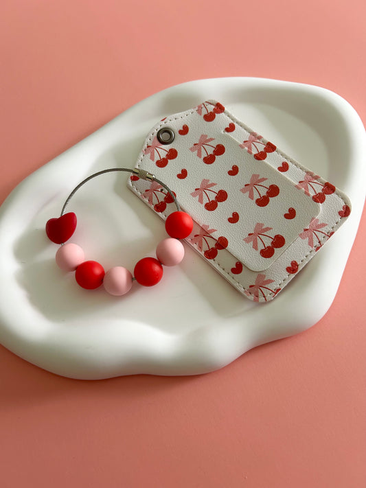 Cherry Luggage Tag