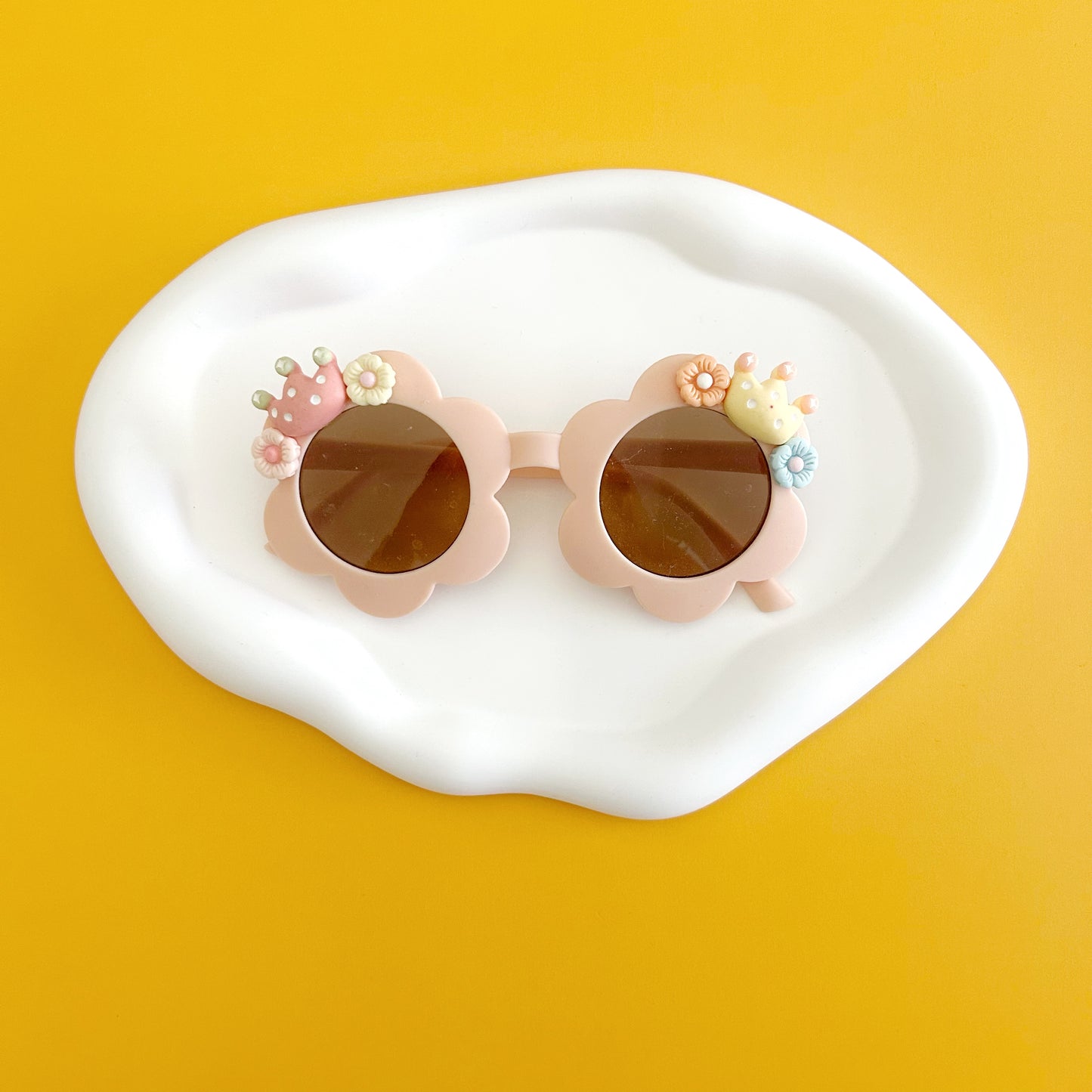 Pink Flower Sunglasses