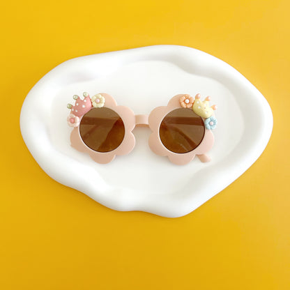 Pink Flower Sunglasses