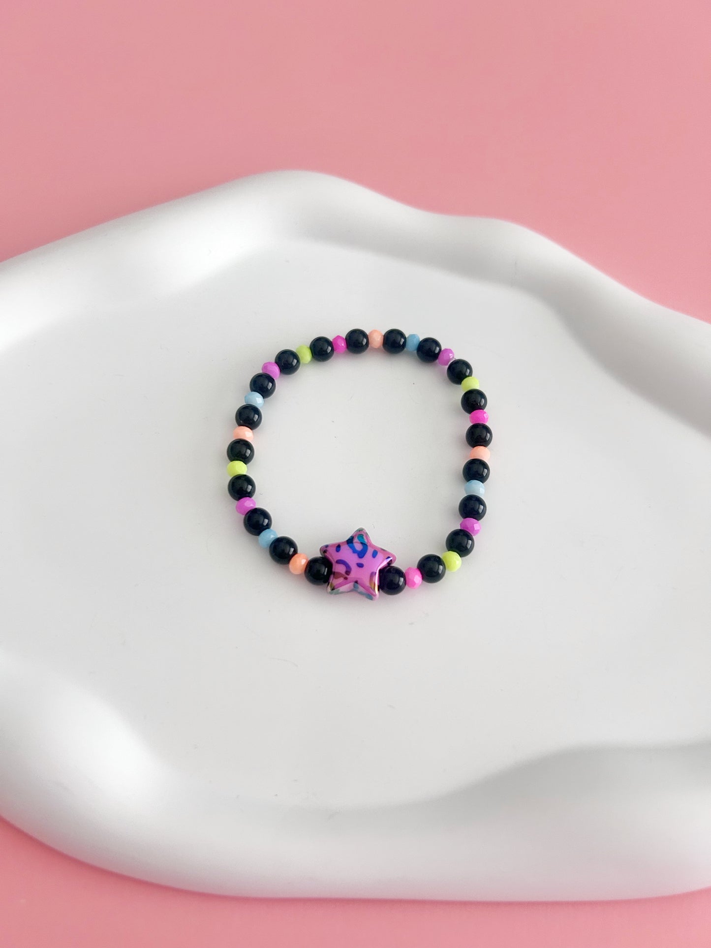 Neon and Black Bracelet
