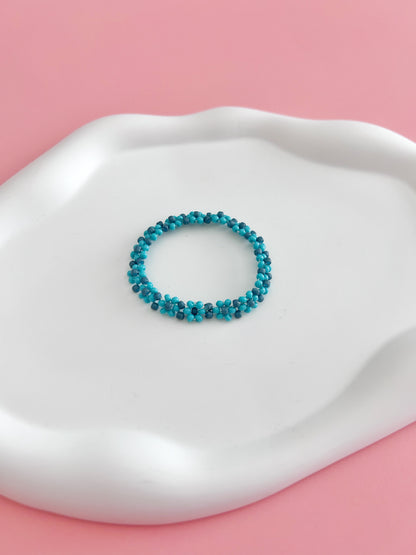 Teal Daisy Bracelet