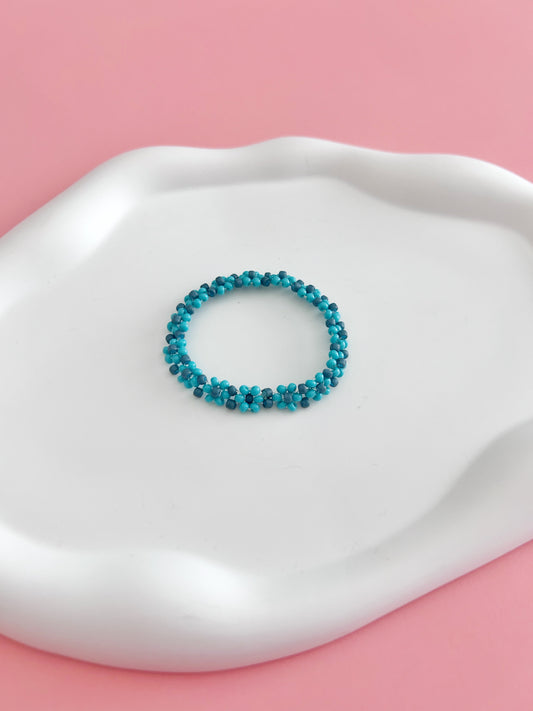 Teal Daisy Bracelet