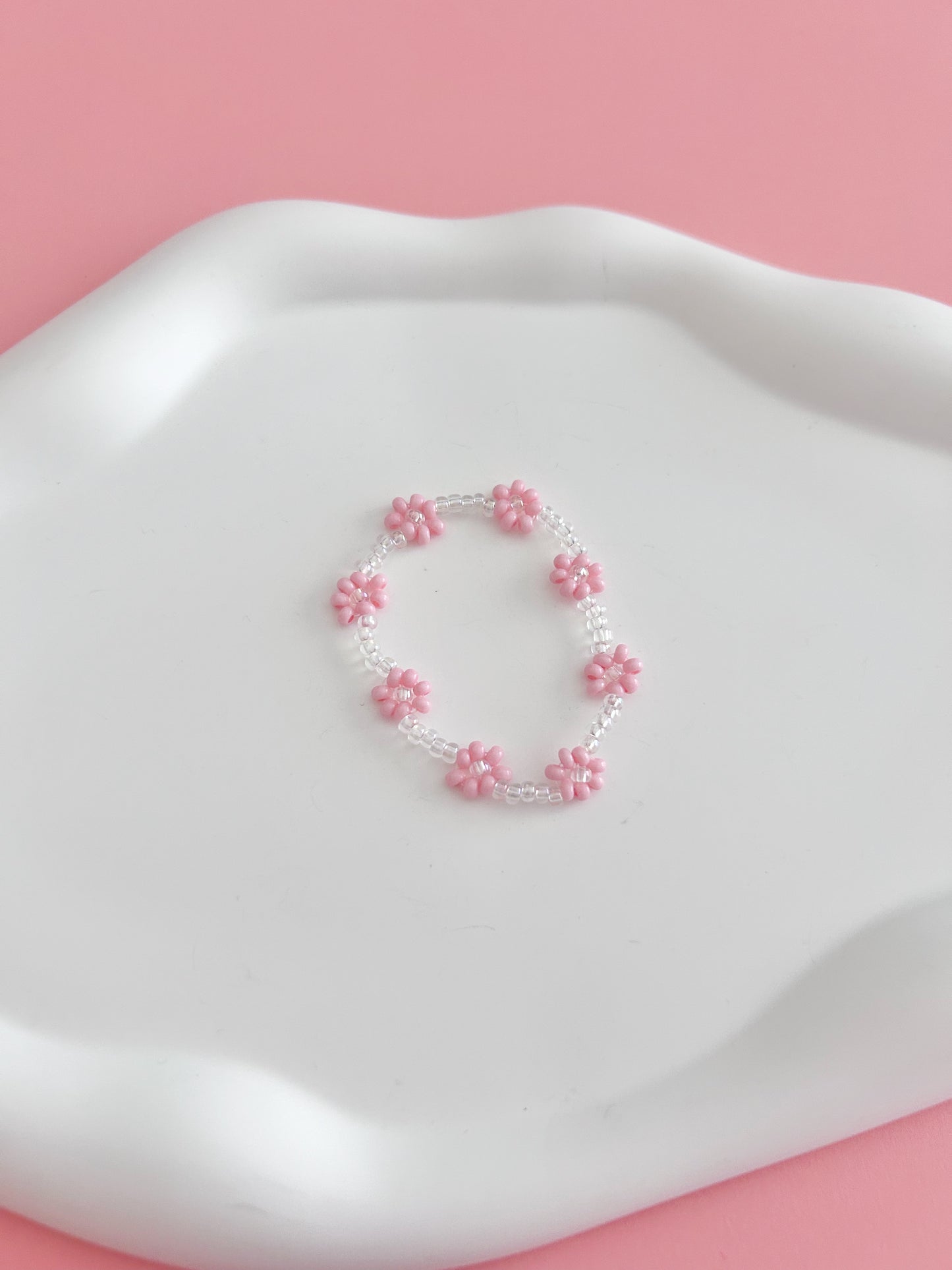 Pink Daisy Bracelet