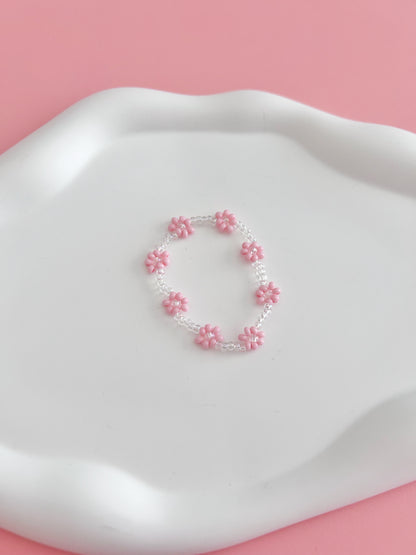 Pink Daisy Bracelet