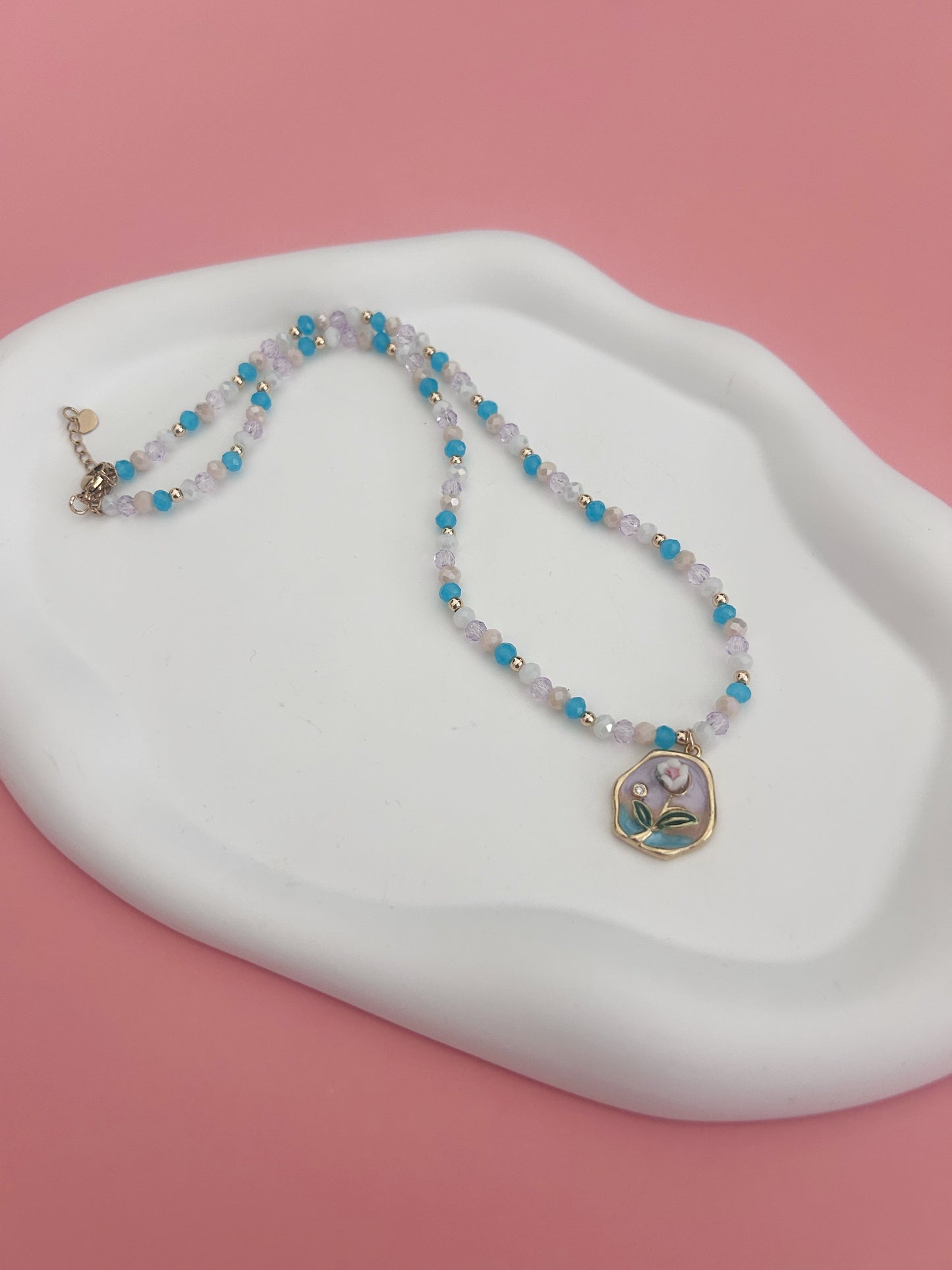 Rose Charm Choker