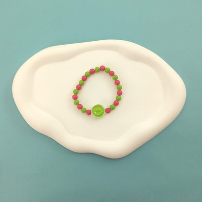 Green Happy Face Bracelet