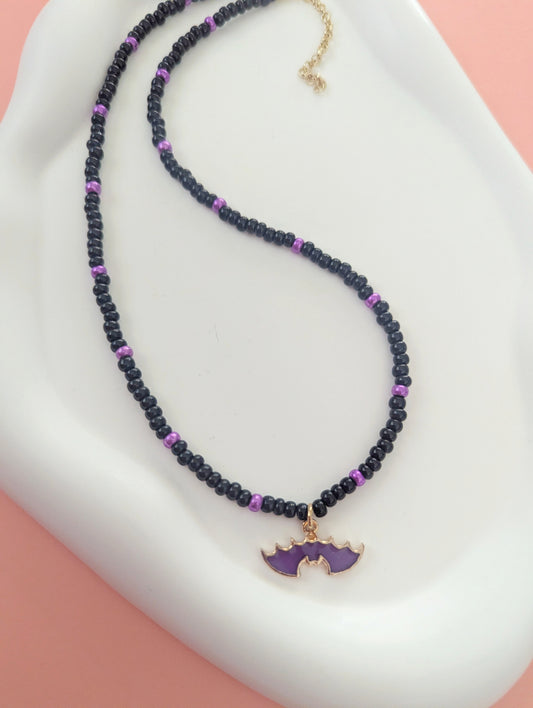 Purple Bat Choker