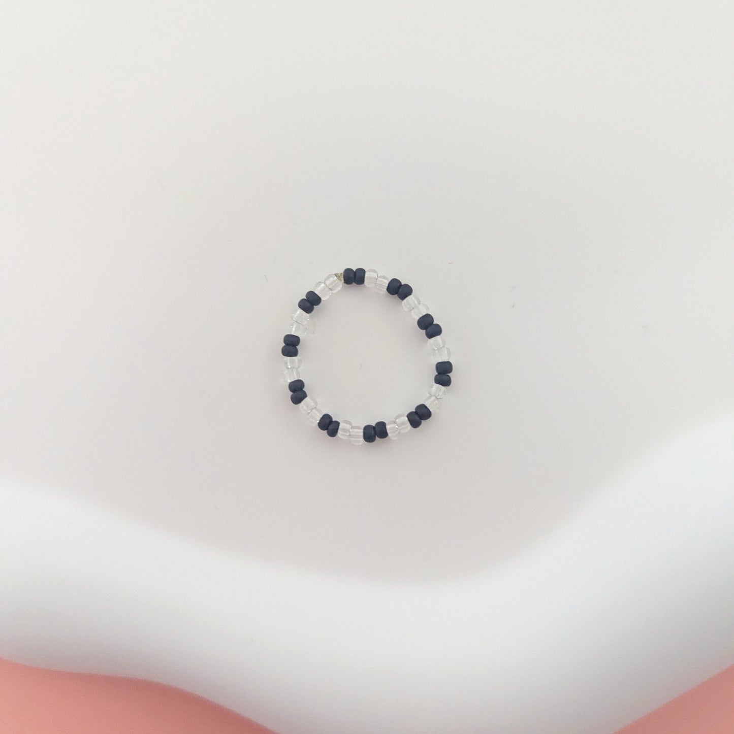 Black and Clear Ring