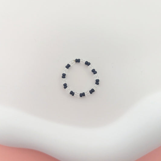 Black and Clear Ring