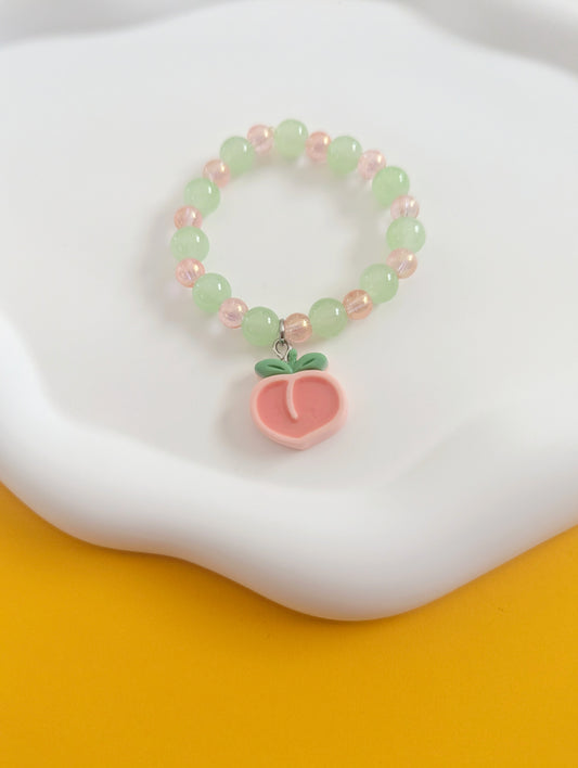 Peach Charm Bracelet