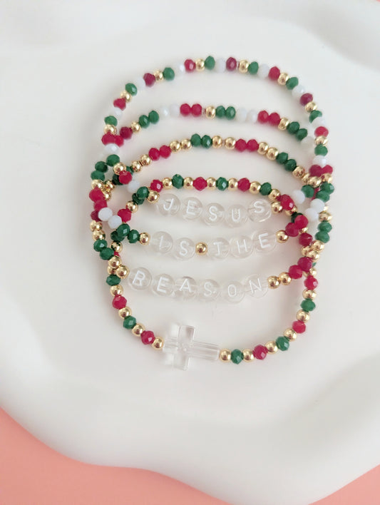 Jesus is the Reason Bracelet Stack