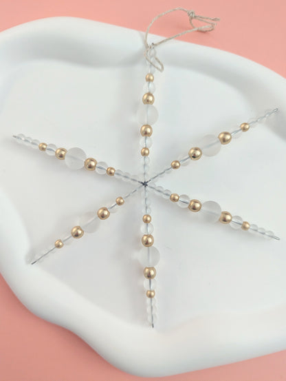 Gold and Clear Ornament