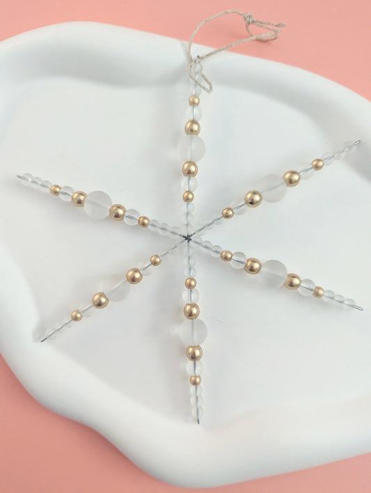 Gold and Clear Ornament