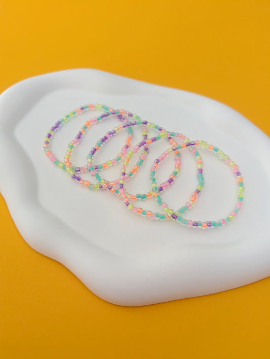 Neon Seed Bead Stack