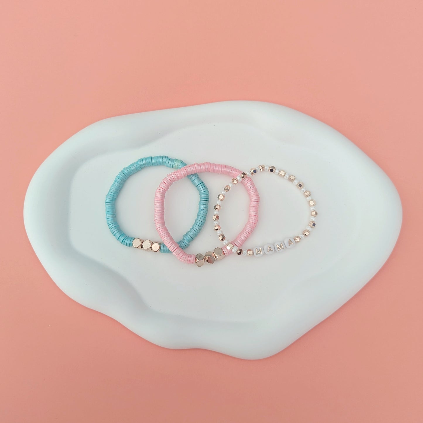 Pink and Blue Mama Stack