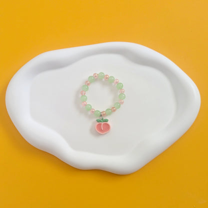 Peach Charm Bracelet