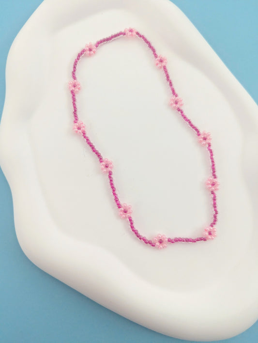 Pink Daisy Choker