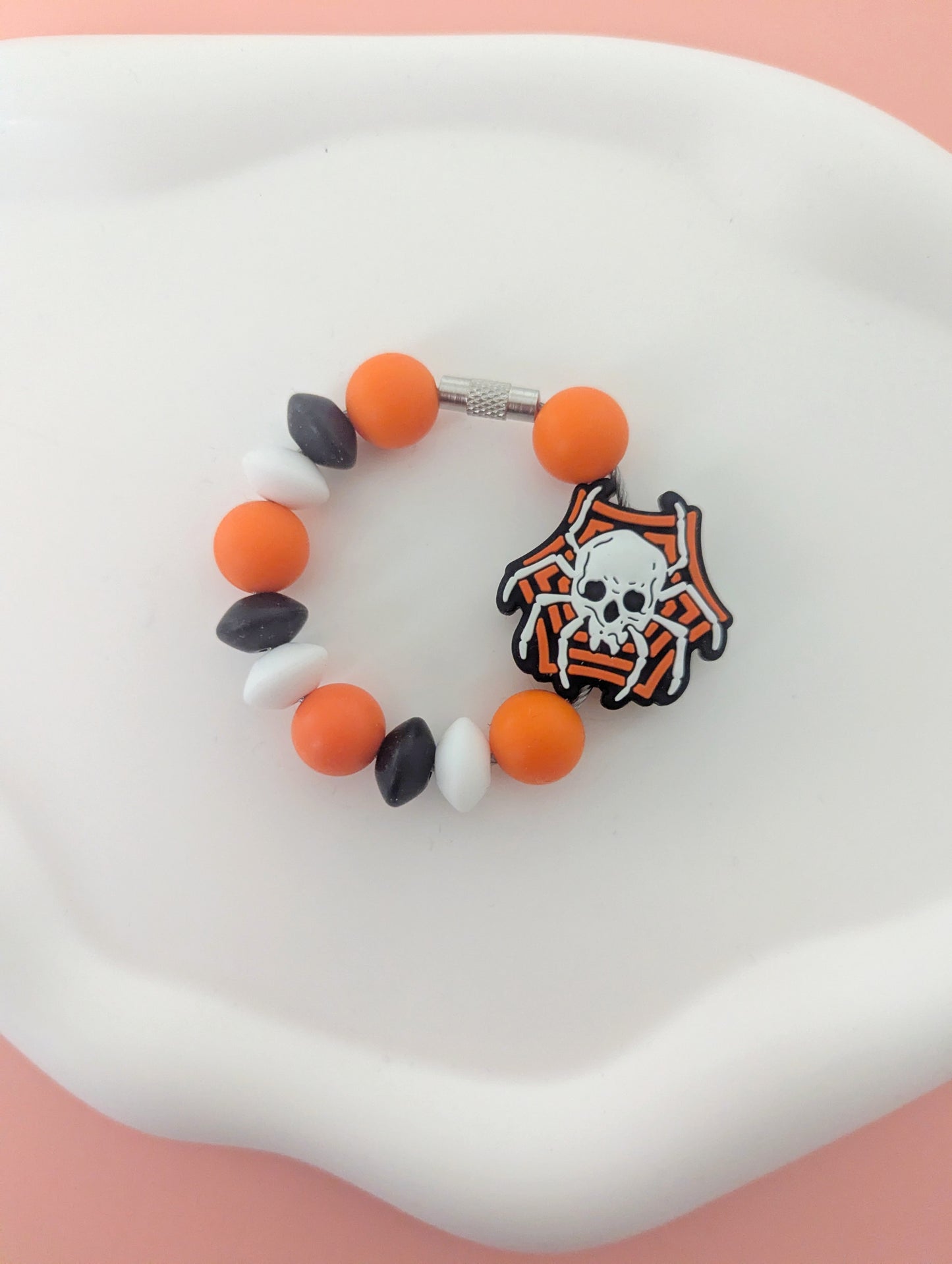 Spider Skull Cup Handle Charm