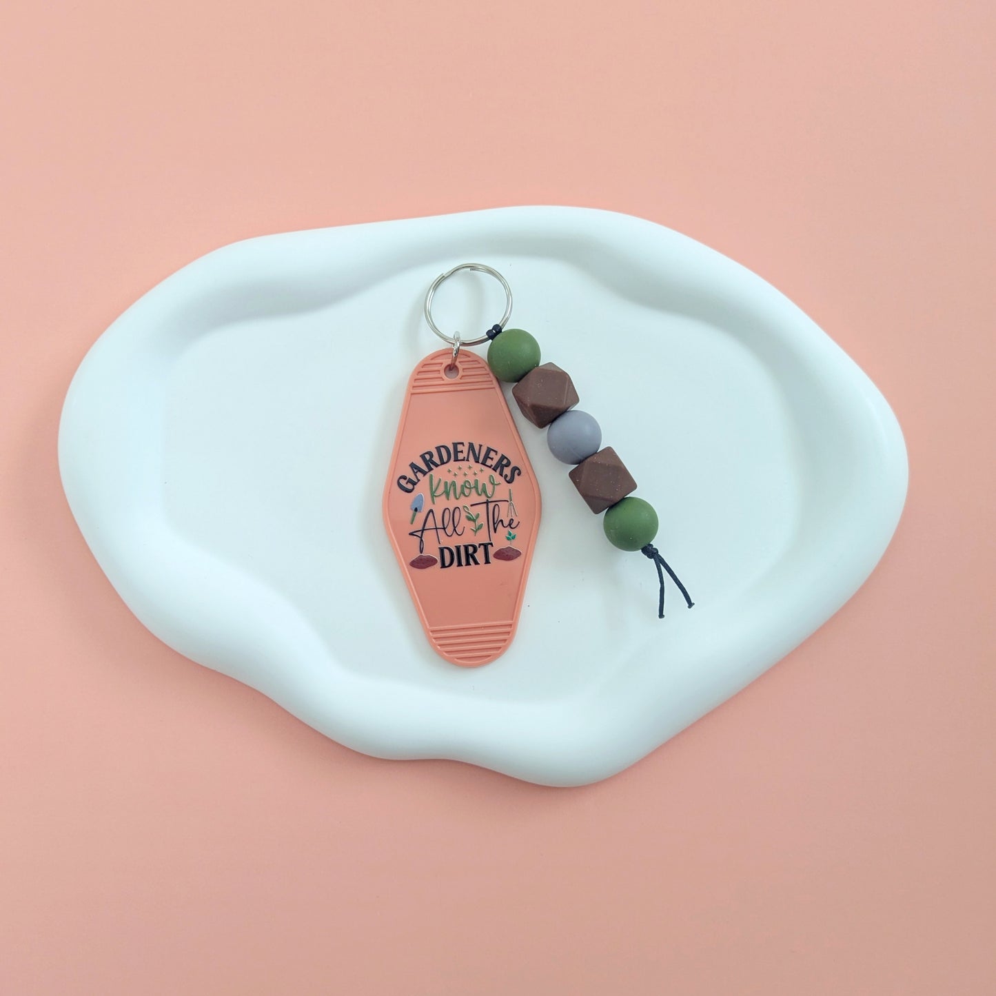 Gardeners Know All the Dirt Acrylic Keychain