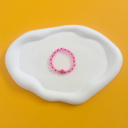 Pink Smiley Bracelet
