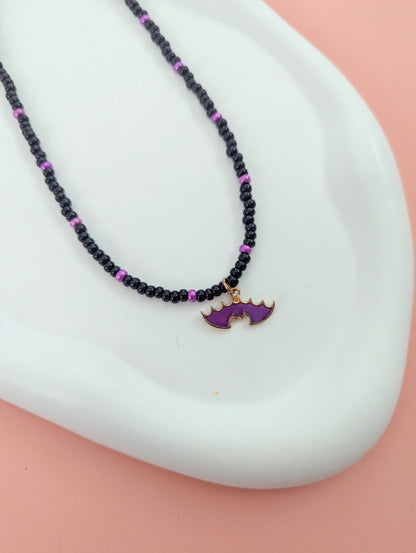 Purple Bat Choker