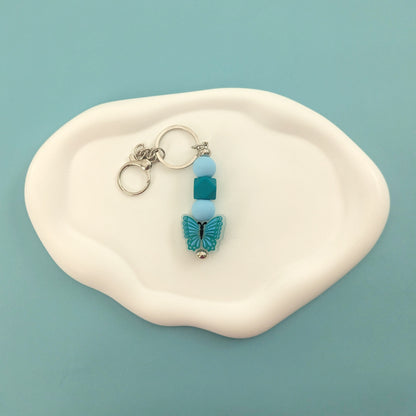 Turquoise Butterfly Keychain