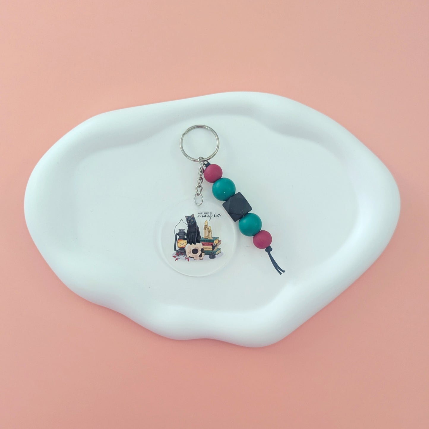 Black Cat Acrylic Keychain