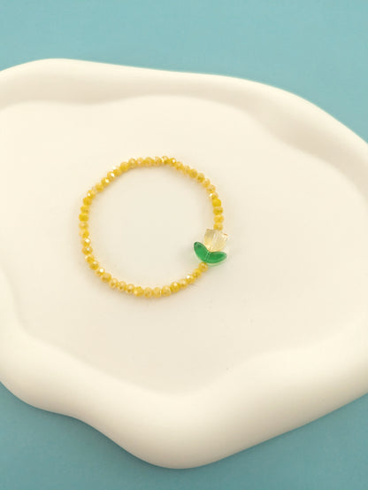 Yellow Tulip Bracelet