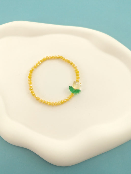 Yellow Tulip Bracelet